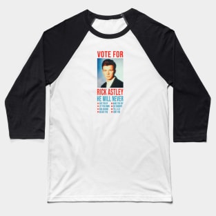 Vote for Rick Astley Baseball T-Shirt